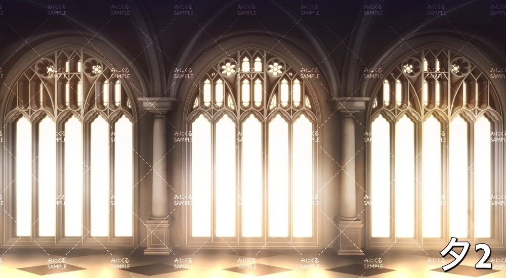 砂漠の城廊下②(『ファンタジー編』part01(Boost)-dlfanfanokyu03_2)