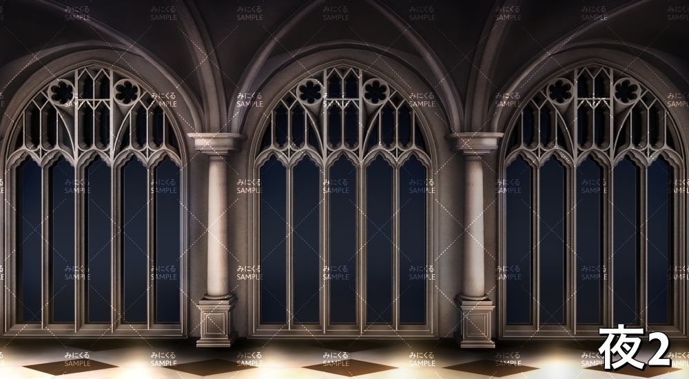 砂漠の城廊下②(『ファンタジー編』part01(Boost)-dlfanfanokyu03_2)