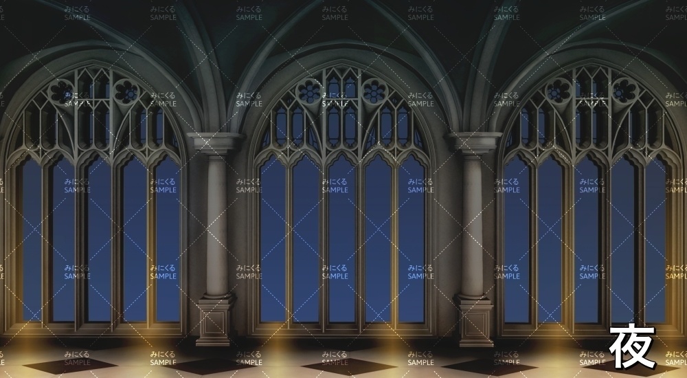 砂漠の城廊下②(『ファンタジー編』part01(Boost)-dlfanfanokyu03_2)