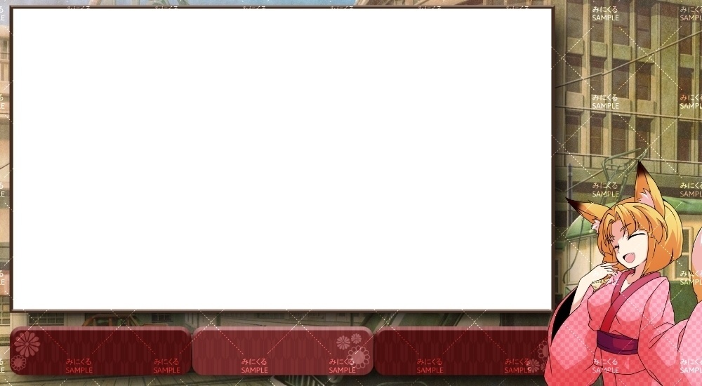 配信用オーバーレイ_大正レトロ(みにくる-01retro)