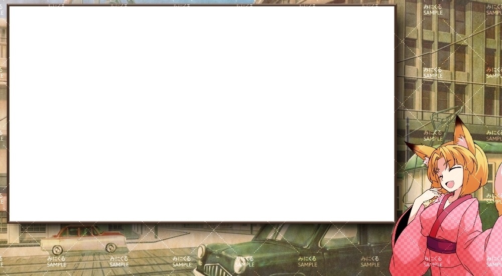 配信用オーバーレイ_大正レトロ(みにくる-01retro)