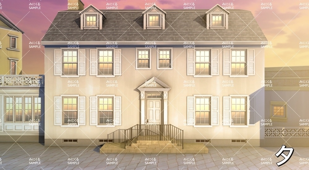 住宅街③一軒家外観(『ファンタジー編』part01(Boost)-dlfanfanmachi01_3)