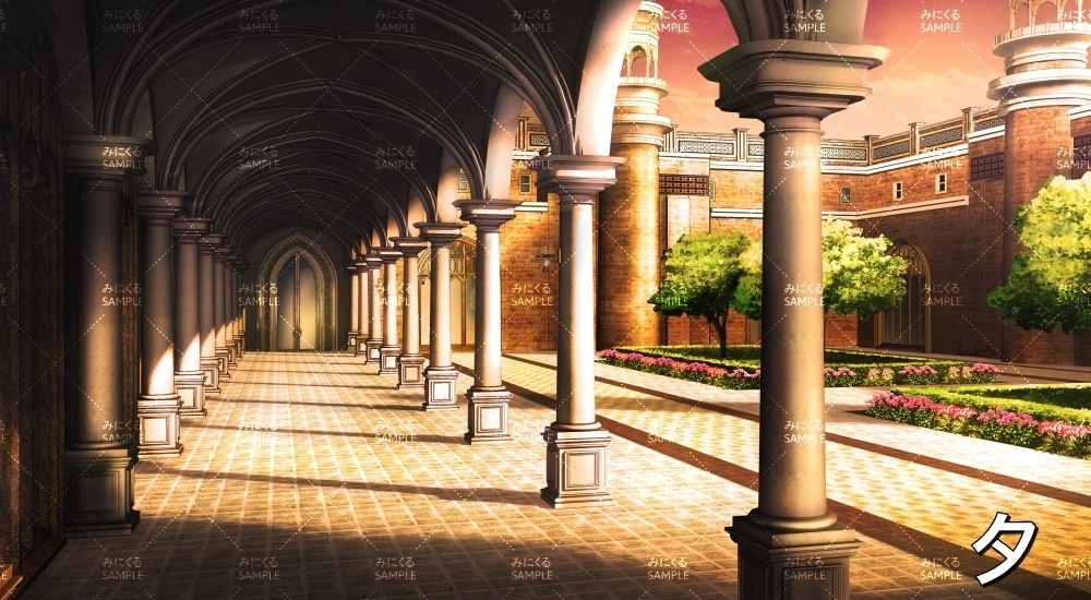 城の中庭②(『ファンタジー編』part01(Boost)-dlfanfanokyu02_2)