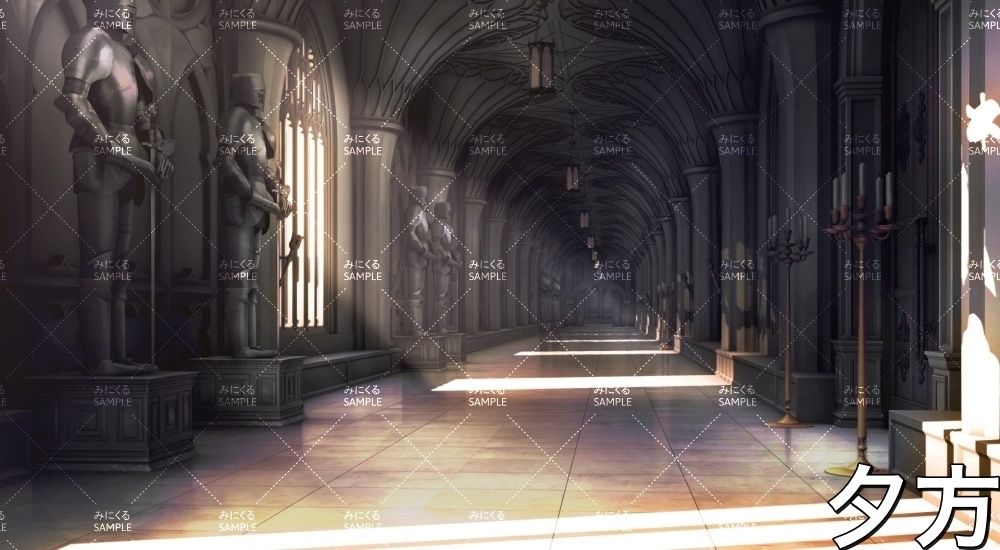 王城の廊下(『ファンタジー編』part06-rouka)