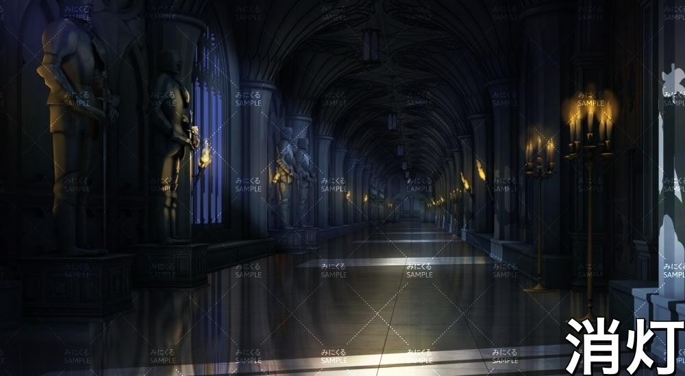 王城の廊下(『ファンタジー編』part06-rouka)