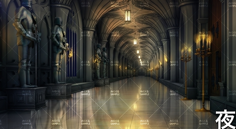 王城の廊下(『ファンタジー編』part06-rouka)