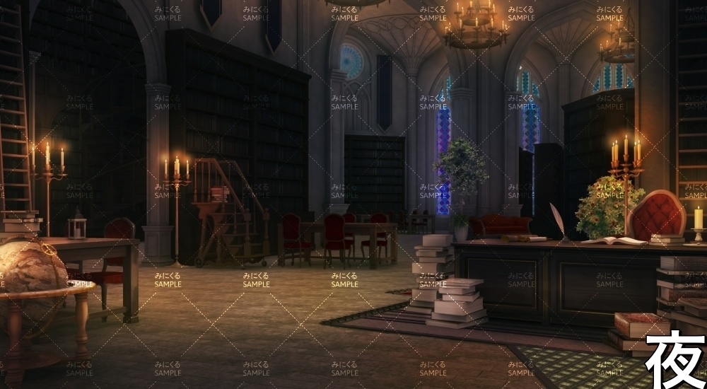 図書室・書庫(『ファンタジー編』part06-library)