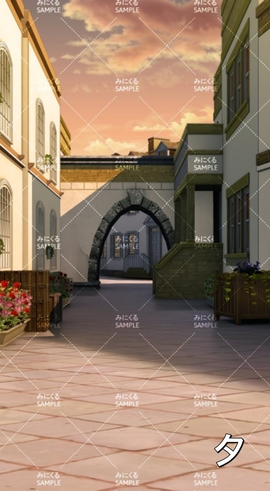 【縦】住宅街①(『ファンタジー編』part01(Boost)-dlfanfanmachi01_7)