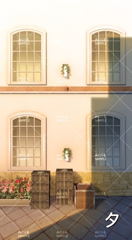 【縦】住宅街③一軒家外観(『ファンタジー編』part01(Boost)-dlfanfanmachi01_6)