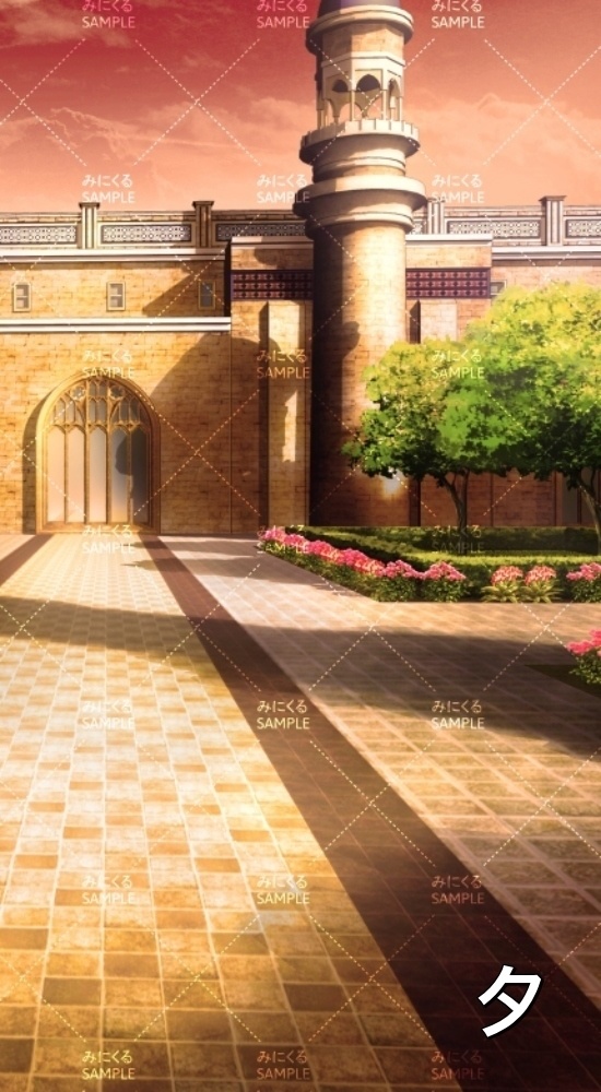 【縦】城の中庭(『ファンタジー編』part01(Boost)-dlfanfanokyu02_3)