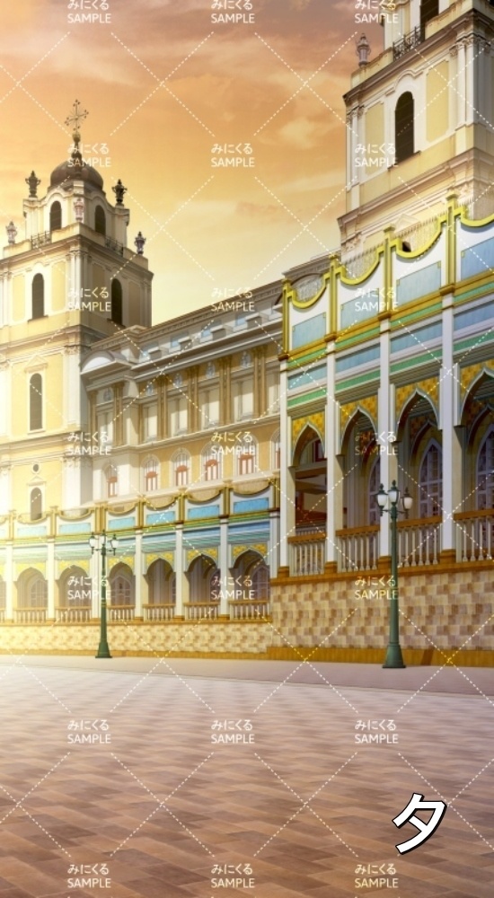 【縦】城下町②_大聖堂外観(『ファンタジー編』part01(Boost)-dlfanfanmachi03_3)