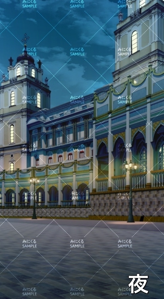 【縦】城下町②_大聖堂外観(『ファンタジー編』part01(Boost)-dlfanfanmachi03_3)