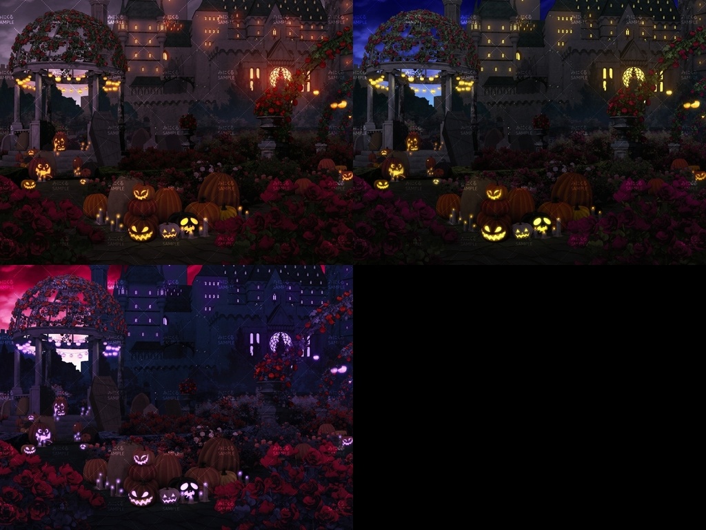 みにくる背景CG素材集『ファンタジー編』part06(ハロウィンBoost)【背景素材集】