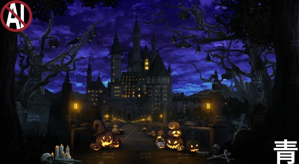 ハロウィンのお城(『ファンタジー編』part06(HwBoost)-castle)