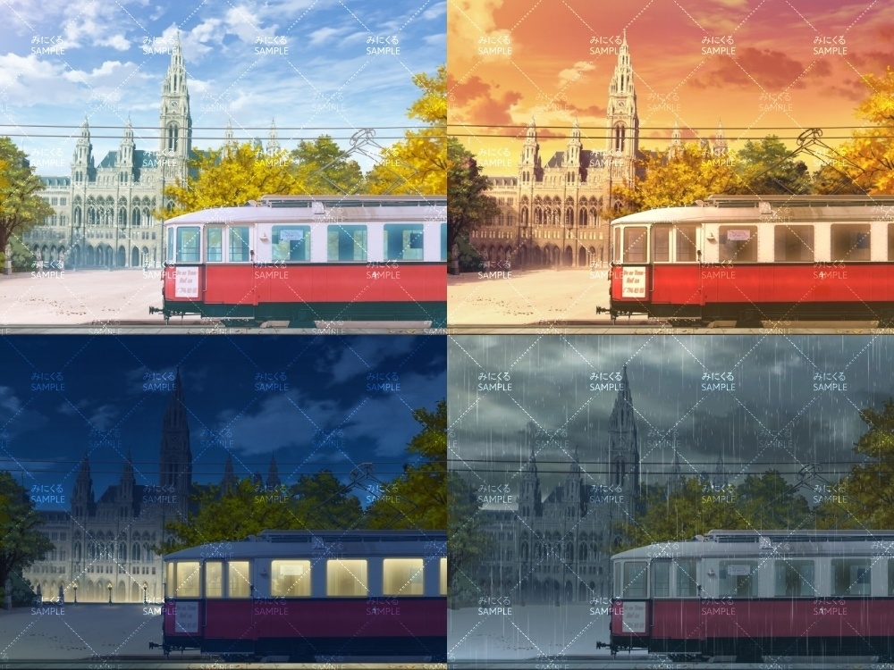 みにくる背景CG素材集『ヨーロッパ風編』part02-秋-【背景素材集】