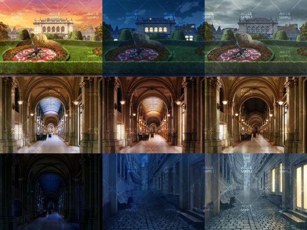 みにくる背景CG素材集『ヨーロッパ風編』part02-秋-【背景素材集】