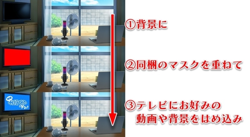 みにくる背景CG素材集『お部屋編』part01【背景素材集】