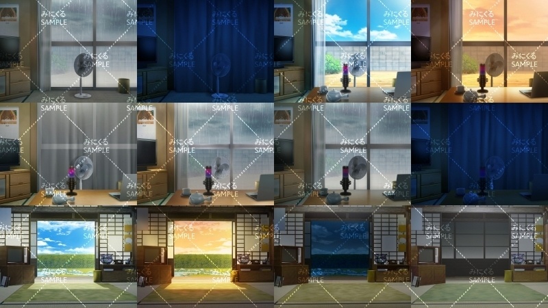 みにくる背景CG素材集『お部屋編』part01【背景素材集】