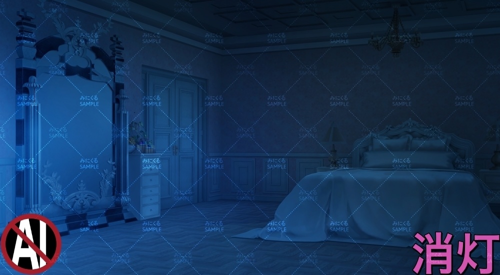 お嬢様の部屋①ピンク ( お部屋編 part01 - girly01)【背景素材】