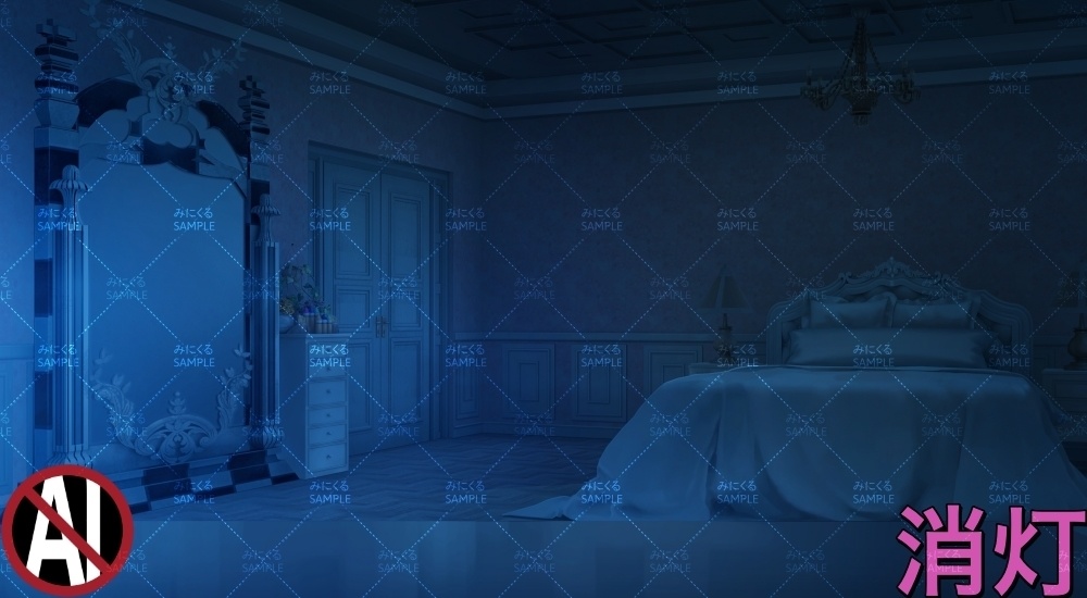 お嬢様の部屋①ピンク+テーブル ( お部屋編 part01 - girly01-2)【背景素材】