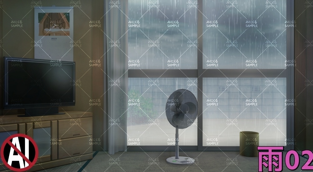 昭和の和室 ( お部屋編 part01 - japanese01-1)【背景素材】