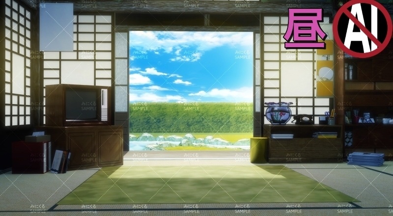 【動く背景】こたつと猫_パーツセット (お部屋01-kotatsu01)【正月素材】