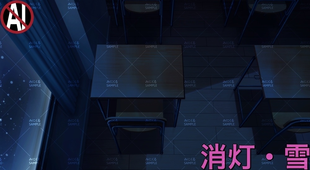 学校の机① ( 学園編 part11 Boost教室A - classroom01)【背景素材】