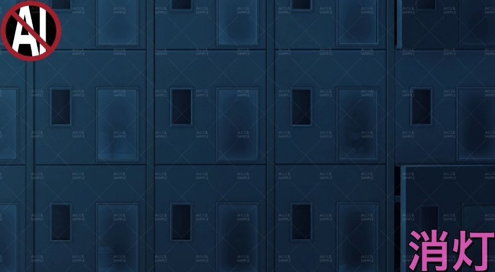 下駄箱④半開き( 学園編 part11 Boost下駄箱 - shoebox04_02)【背景素材】