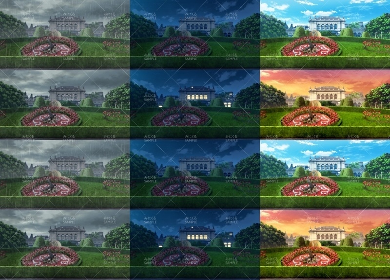 みにくる背景CG素材集『ヨーロッパ風編』part02-春-【背景素材集】