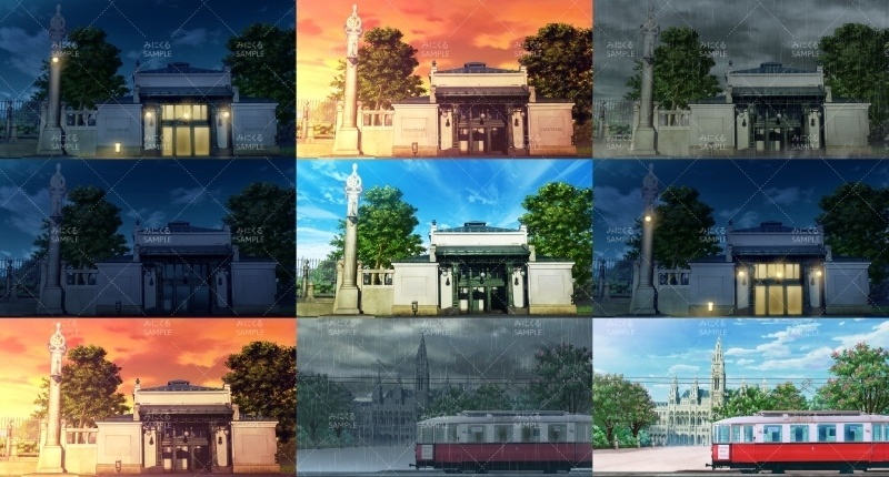 みにくる背景CG素材集『ヨーロッパ風編』part02-春-【背景素材集】