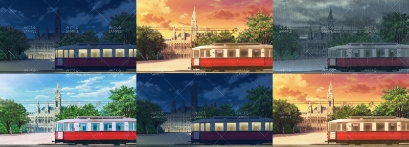 みにくる背景CG素材集『ヨーロッパ風編』part02-春-【背景素材集】