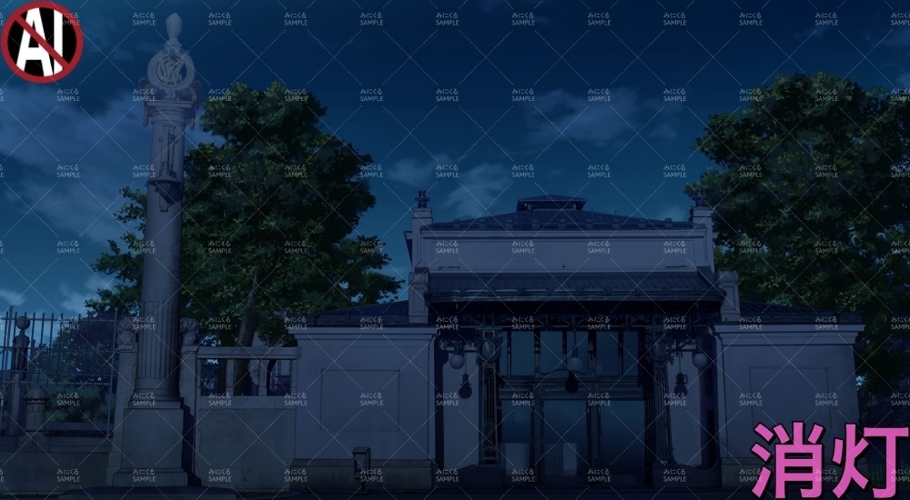 地下鉄の駅_春・文字あり/なし( ヨーロッパ風編part02-春-station_sp)