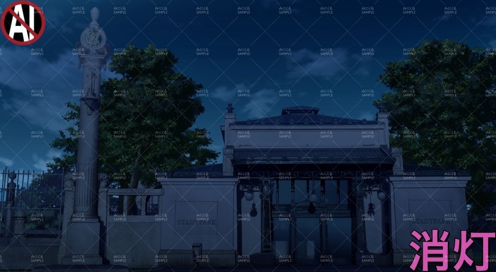 地下鉄の駅_春・文字あり/なし( ヨーロッパ風編part02-春-station_sp)