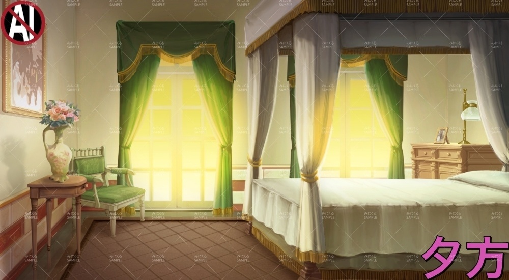 令嬢のベッドルーム①(お屋敷編part01&02&03-oyashiki002)