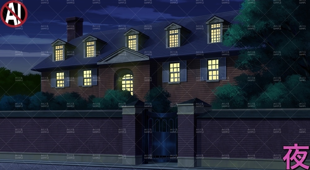 令嬢の住む豪邸外観②( お屋敷編part01&02&03-oyashiki011)