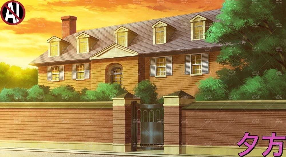 令嬢の住む豪邸外観②( お屋敷編part01&02&03-oyashiki011)