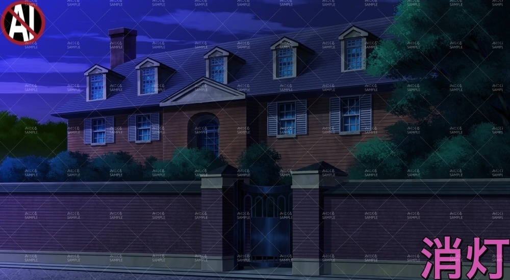 令嬢の住む豪邸外観②( お屋敷編part01&02&03-oyashiki011)