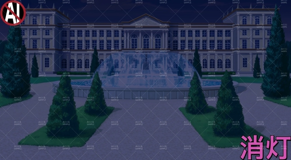 令嬢の住む豪邸外観③( お屋敷編part01&02&03-oyashiki018)