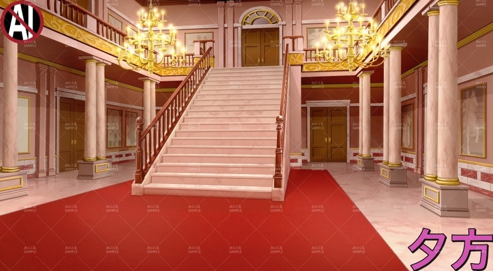 令嬢家のエントランス( お屋敷編part01&02&03-oyashiki001)