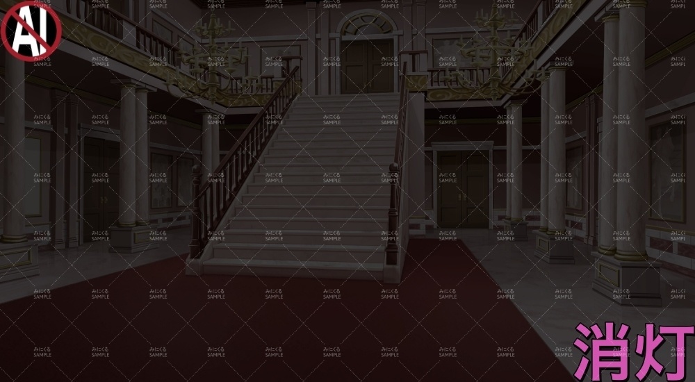 令嬢家のエントランス( お屋敷編part01&02&03-oyashiki001)