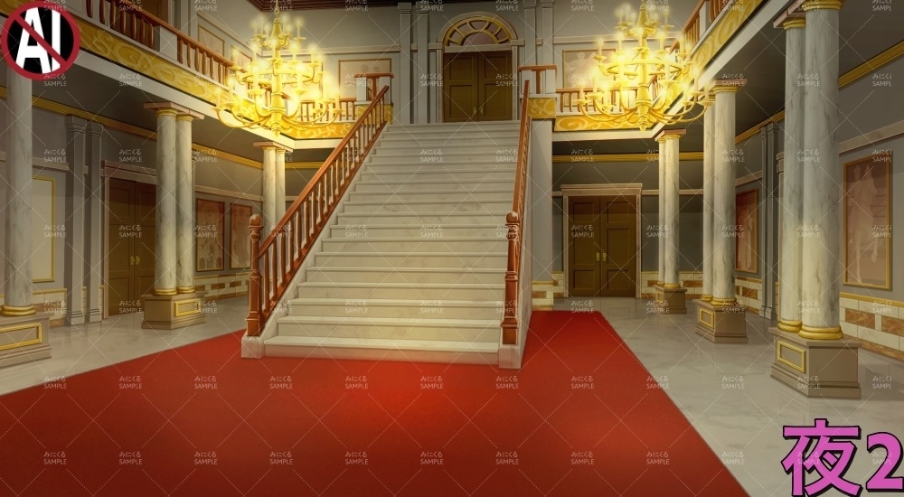 令嬢家のエントランス( お屋敷編part01&02&03-oyashiki001)