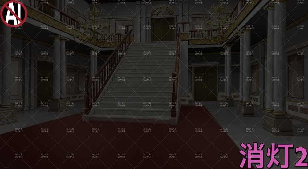 令嬢家のエントランス( お屋敷編part01&02&03-oyashiki001)