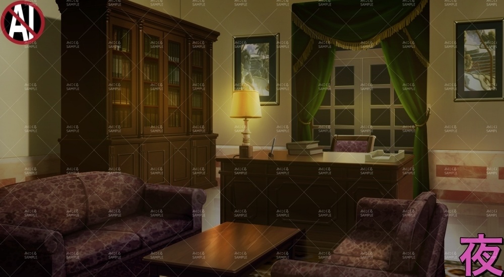 令嬢家の応接間①( お屋敷編part01&02&03-oyashiki008)