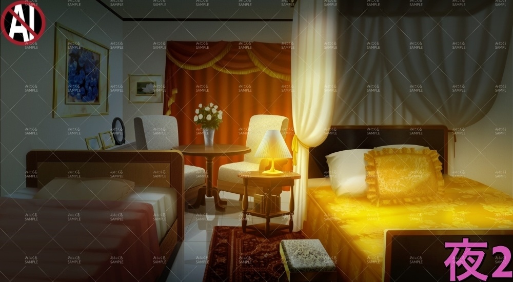 令嬢家の客室ツイン(お屋敷編part01&02&03-oyashiki012)