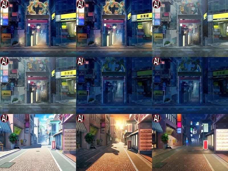 みにくる背景CG素材集『街編』part02【背景素材集】