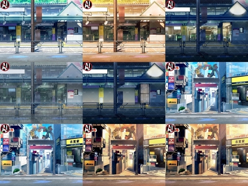 みにくる背景CG素材集『街編』part02【背景素材集】