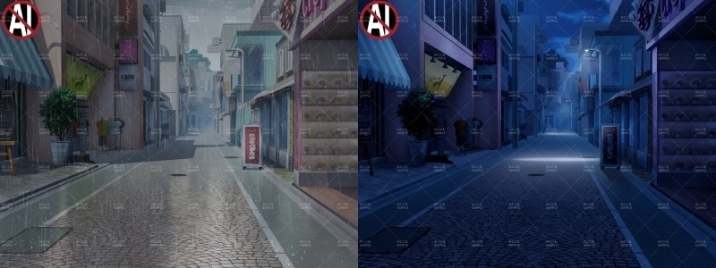 みにくる背景CG素材集『街編』part02【背景素材集】