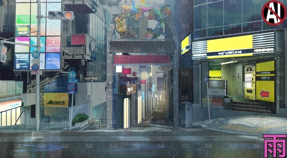 賑やかな商店街①(街編part02-stTKS01)