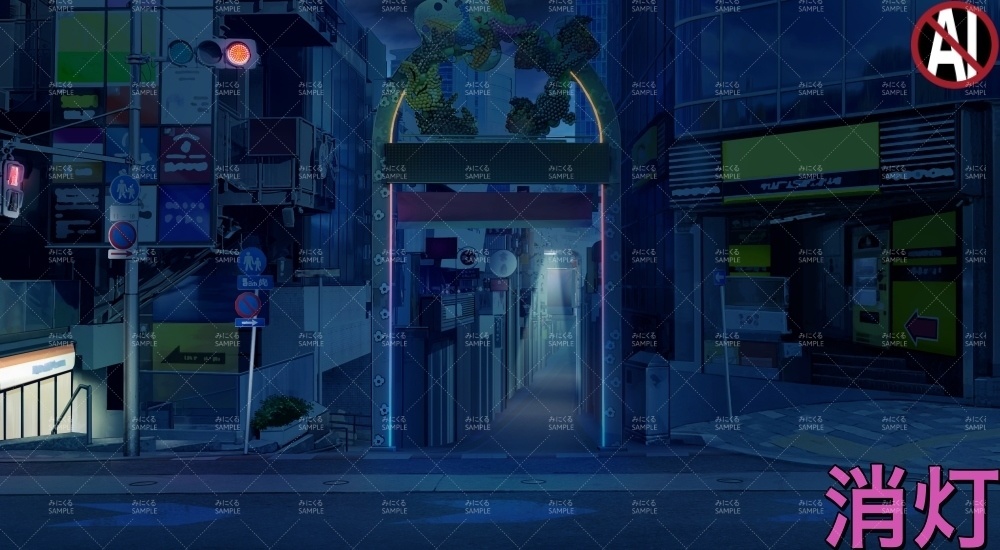 賑やかな商店街①(街編part02-stTKS01)