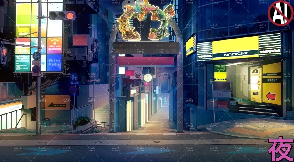 賑やかな商店街①(街編part02-stTKS01)